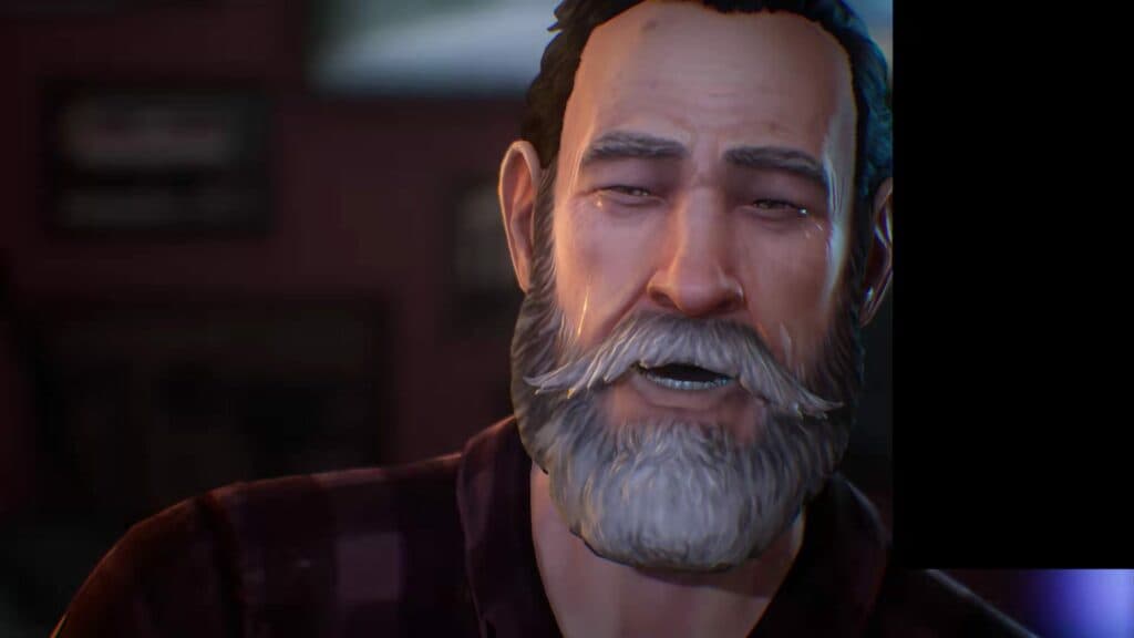 前几秒还是冥顽不化的卑鄙老戏骨，然后突然就被Alex变成了哭啼小绵羊。