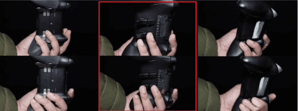 雷蛇 幻影战狼 V2 幻彩版 按拨片的奇怪姿势