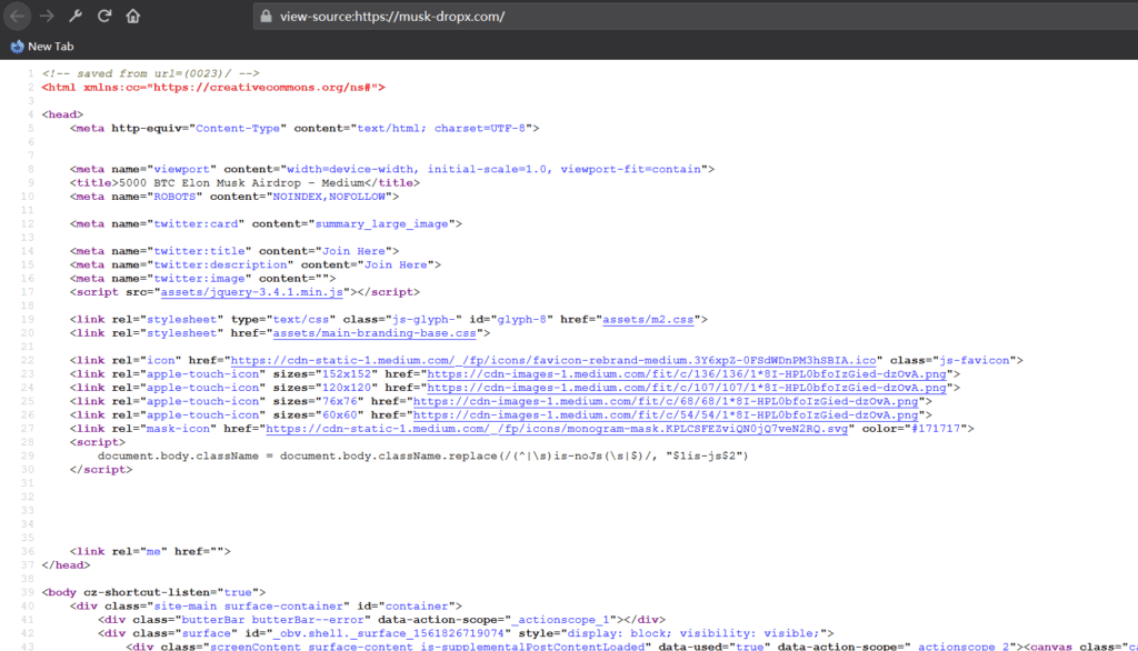 钓鱼网站-页面未压缩