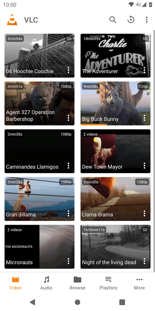 VLC for Android的界面